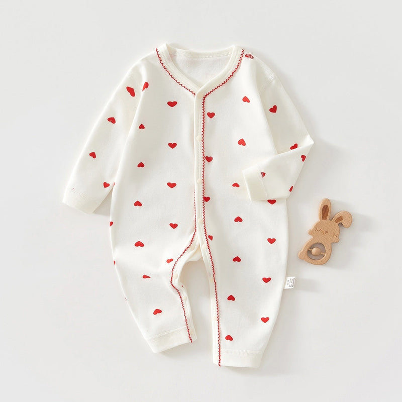 Pure Cotton Long-sleeve Baby Bodysuit