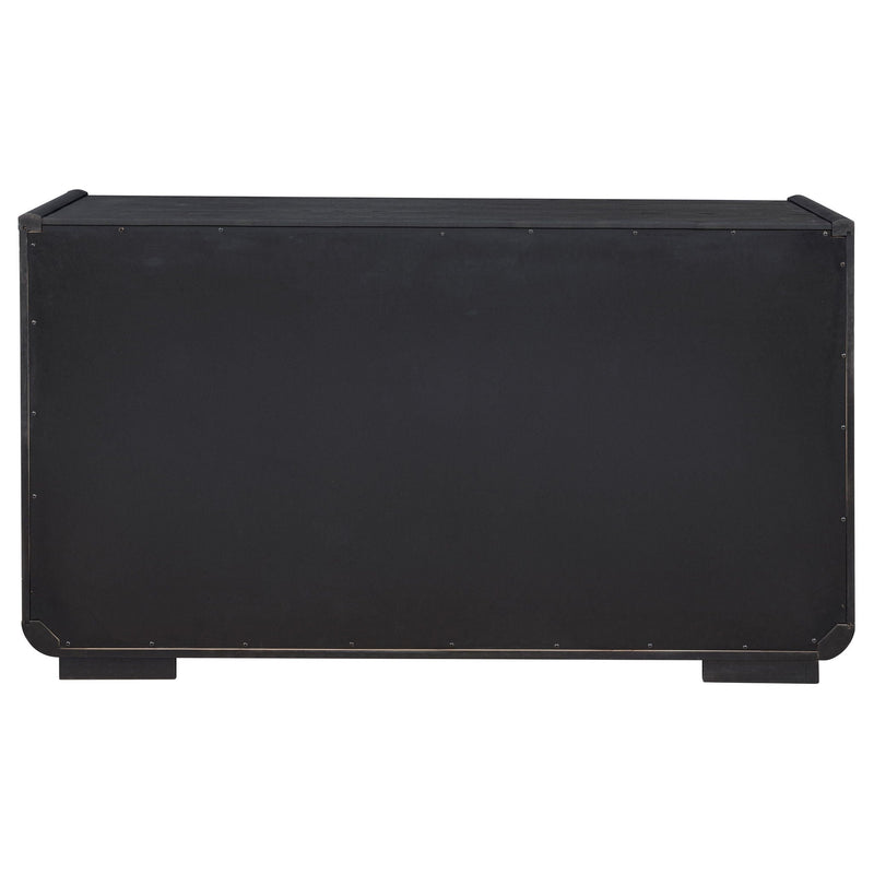 Leandro 2-drawer Dining Sideboard Server Burnished Black