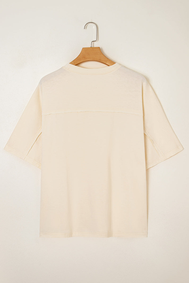 Hannah Flower Patched Loose Top