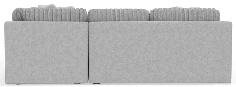 Logan - Upholstered Sectional With Comfort Coil Seating - 46" Cocktail Ottoman And Accent Pillows Included