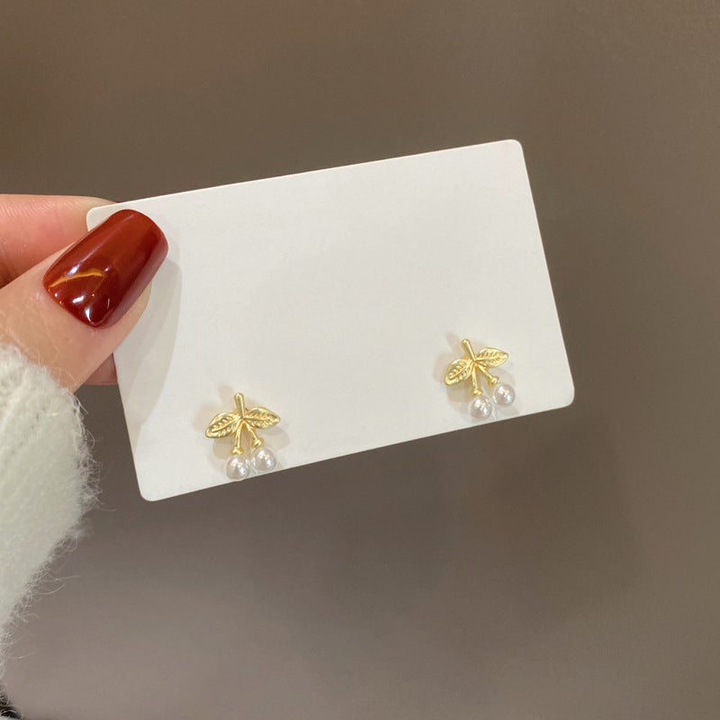Pearl Cherry Earrings