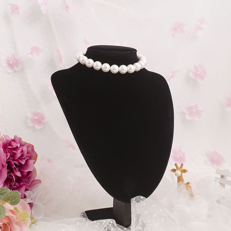 Vintage Designer Choker Women Chunk Pearl Necklace