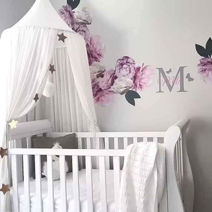 New Kids Baby Chiffon Mosquito Net Romantic Pink Princess Canopy Tent Bed Curtain for Adult Girls Nordic Style Home Decoration