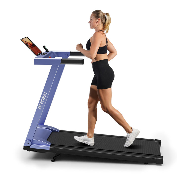 DeerRun A1 Pro Move+ 6% Incline Foldable Treadmill——Upgraded Chip & NFC Support | 350Lbs, 10mph