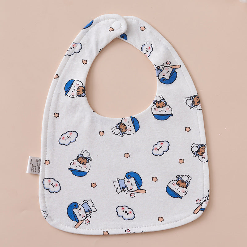 Babys Pure Cotton U-shaped Bib Waterproof Baby Bib