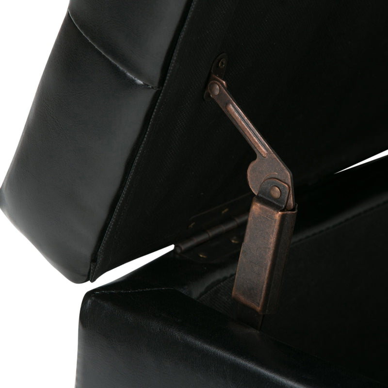 Cosmopolitan - Storage Ottoman - Midnight Black