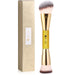 Makeup Brushes Duo End Foundation Powder Buffer and Contour Brush Synthetic Cosmetic Tools 2Pcs