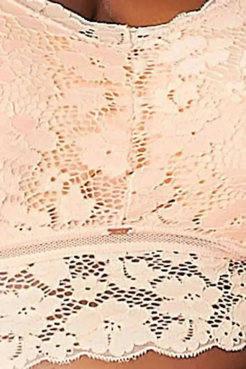 Juliette Crisscross Lace Bralette - Seductive Comfort | Femstylo