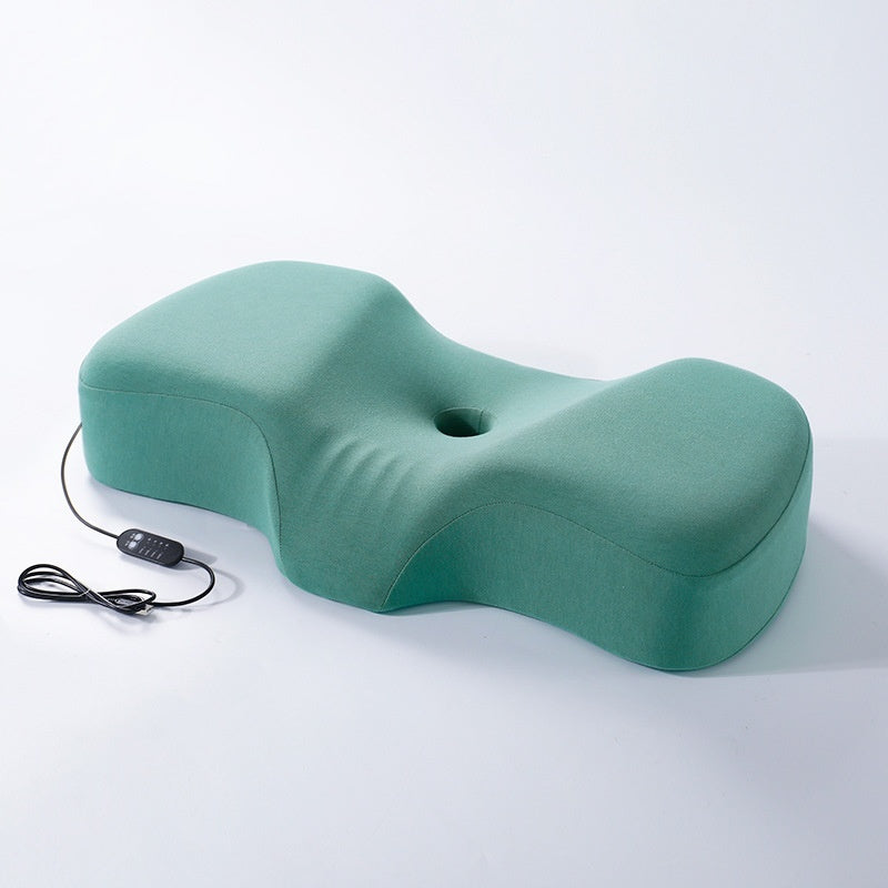 USB Heated Memory Foam Pillow – Slow-Rebound Warmth for Neck & Back Pain Relief