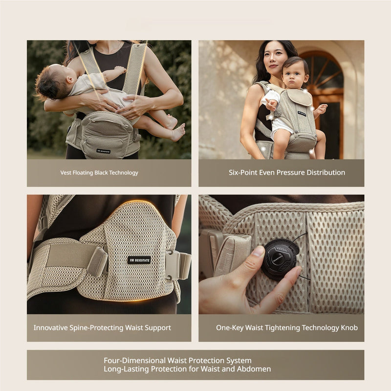 Lightweight And Breathable 3-in-1 Baby Carrier