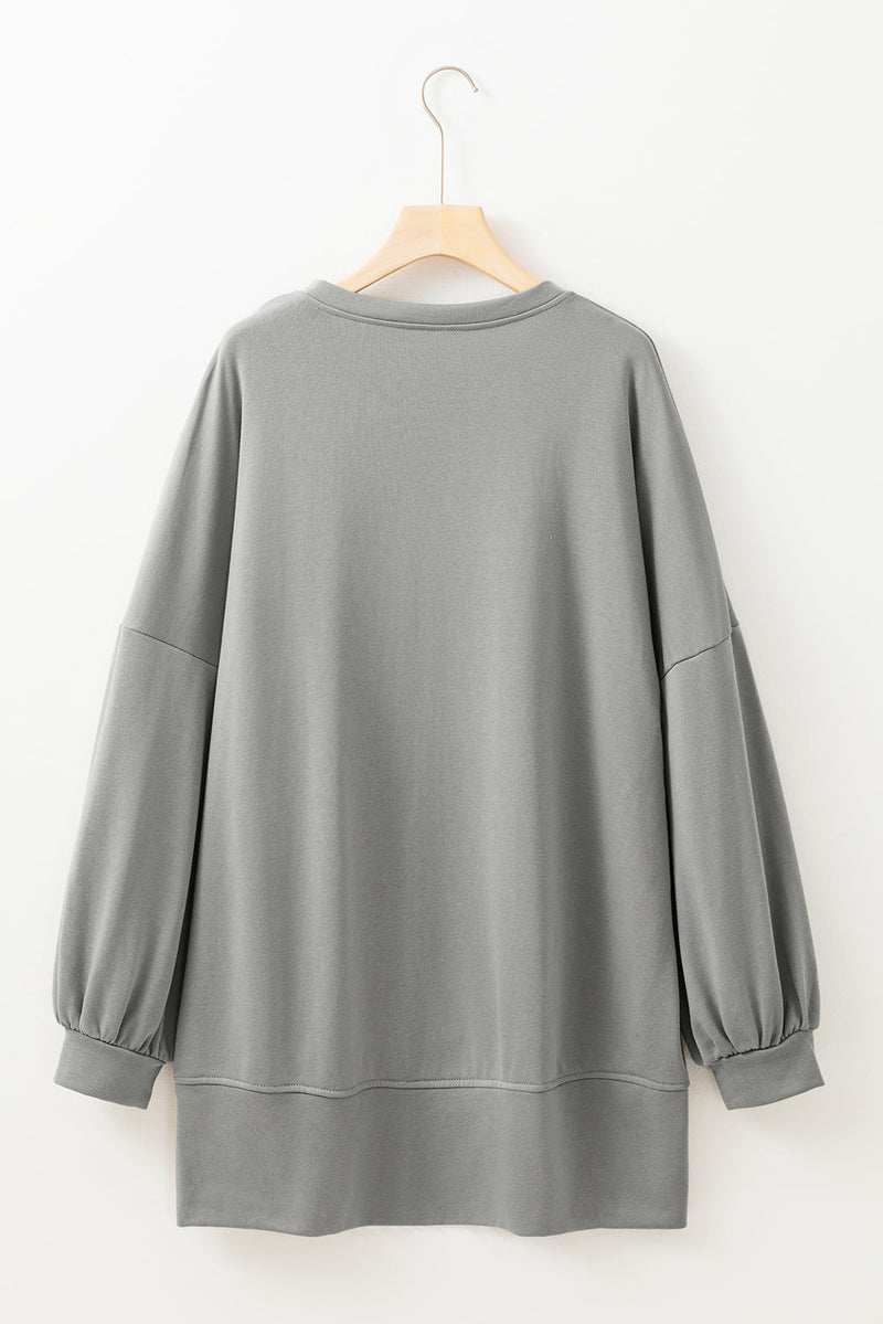 Sequin Happy Halloween Long Sleeve Top