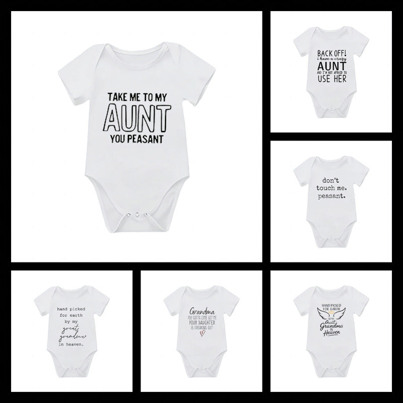 Summer Short Sleeve Baby Romper Bodysuit