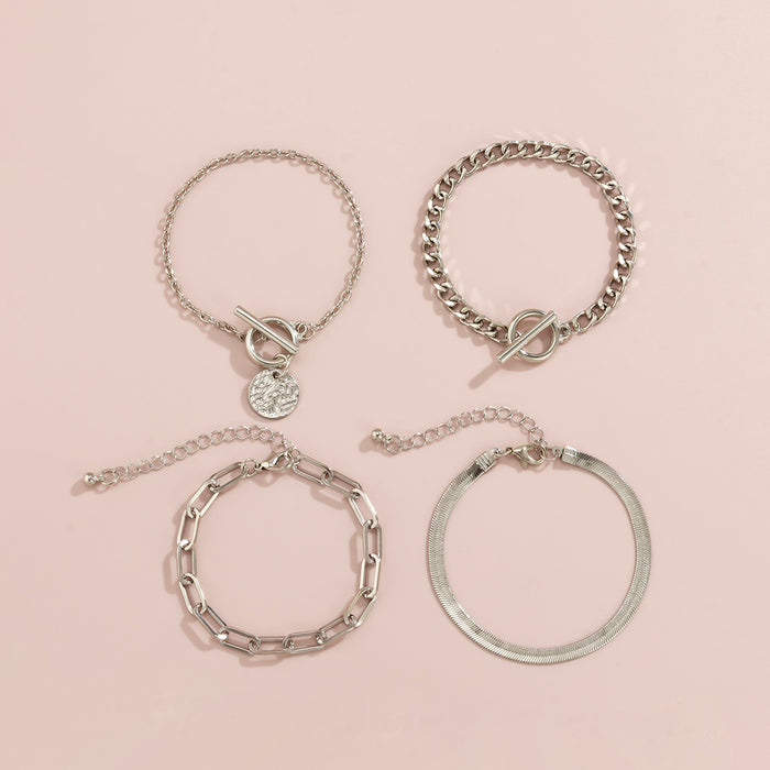 Metal Wind Hollow Chain Bracelet Snake Bone Metal Bracelet