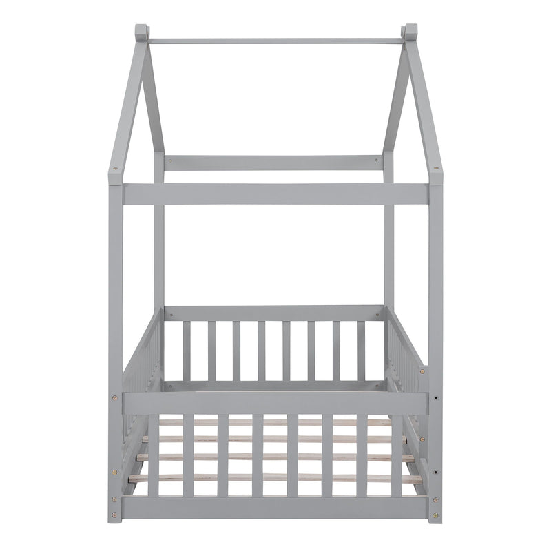 Bed House Bed Frame With Fence