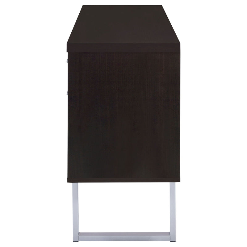 Lawtey 5-drawer Home Office Storage Credenza Cappuccino