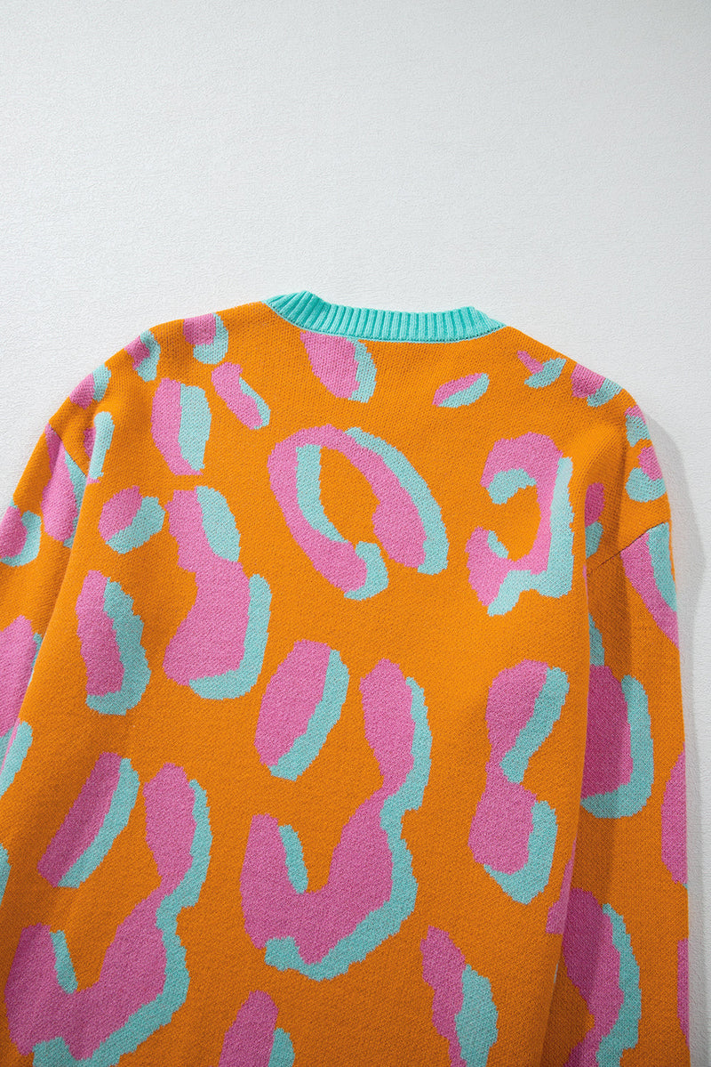 Sophia Colorblock Ribbed Edge Sweater