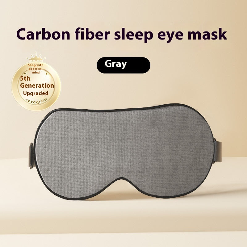 Activated Carbon Sleep Eye Mask – Bamboo Charcoal Fiber Blackout Mask in Black & Gray