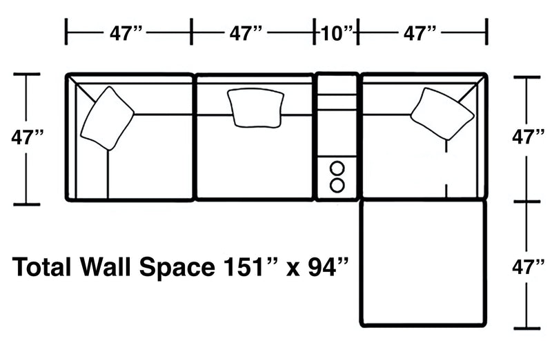 Posh - Modular Sectional And Ottoman