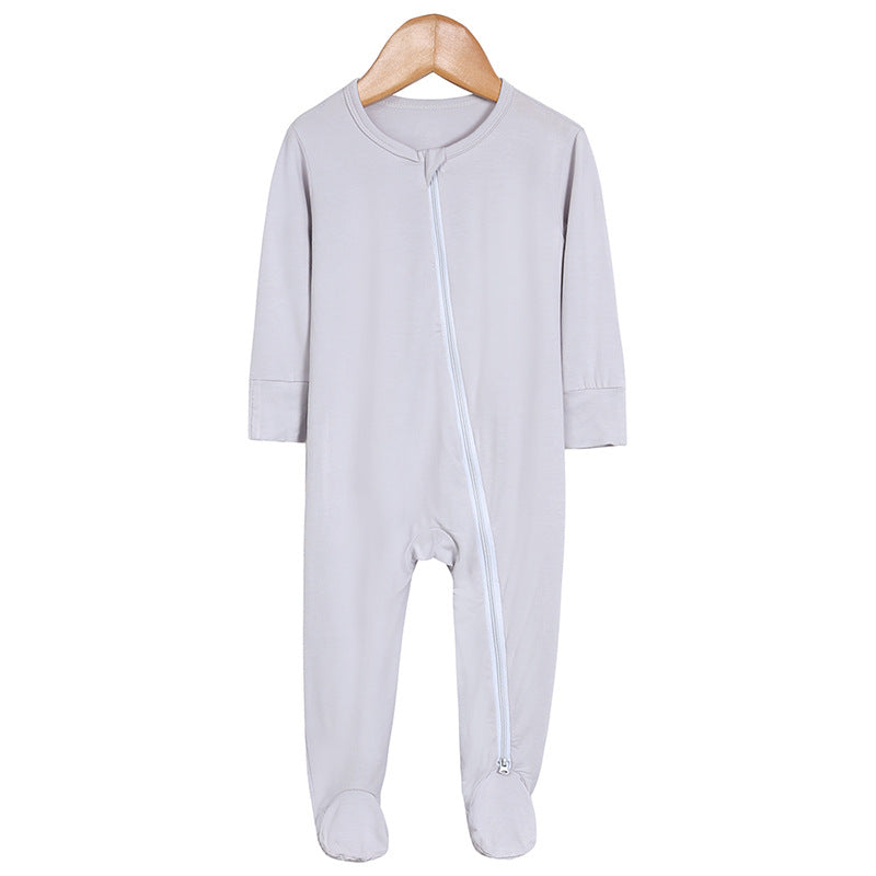 Bamboo Fiber Long-sleeve One-piece Loungewear Romper