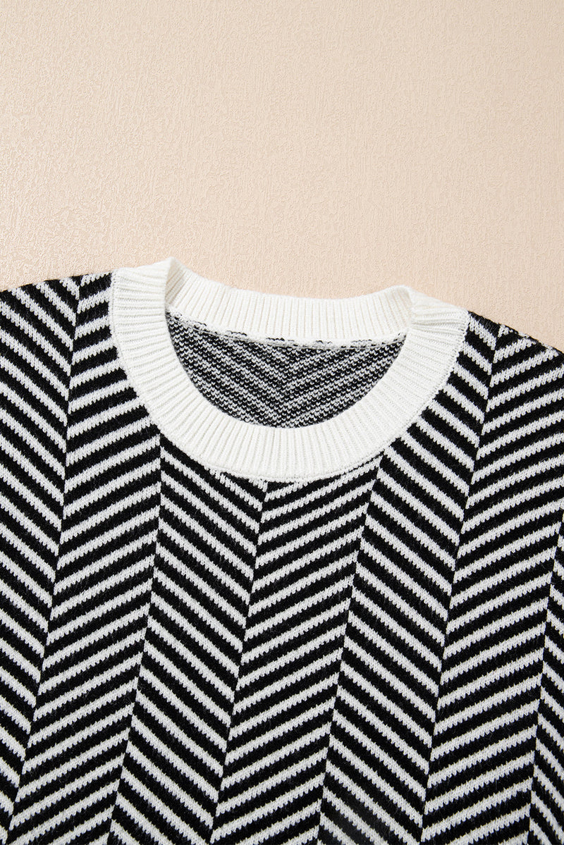 Evelyn Edge Drop Shoulder Sweater