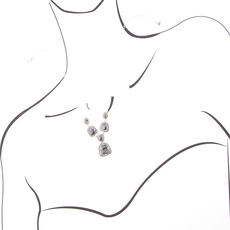 Earth and Sky Labradorite and Sterling Necklace