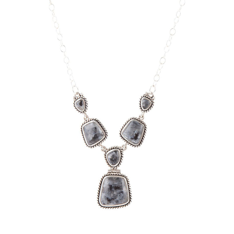 Earth and Sky Labradorite and Sterling Necklace