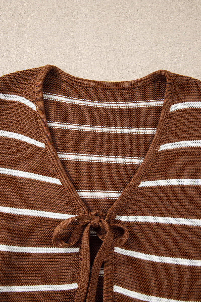 Lilly Striped Knit Cardigan Sweater
