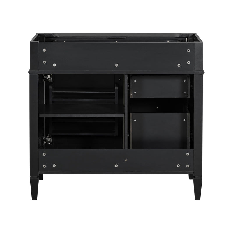 Bathroom Vanity With 2 Drawers And Tip-Out Drawer, Storage Cabinet