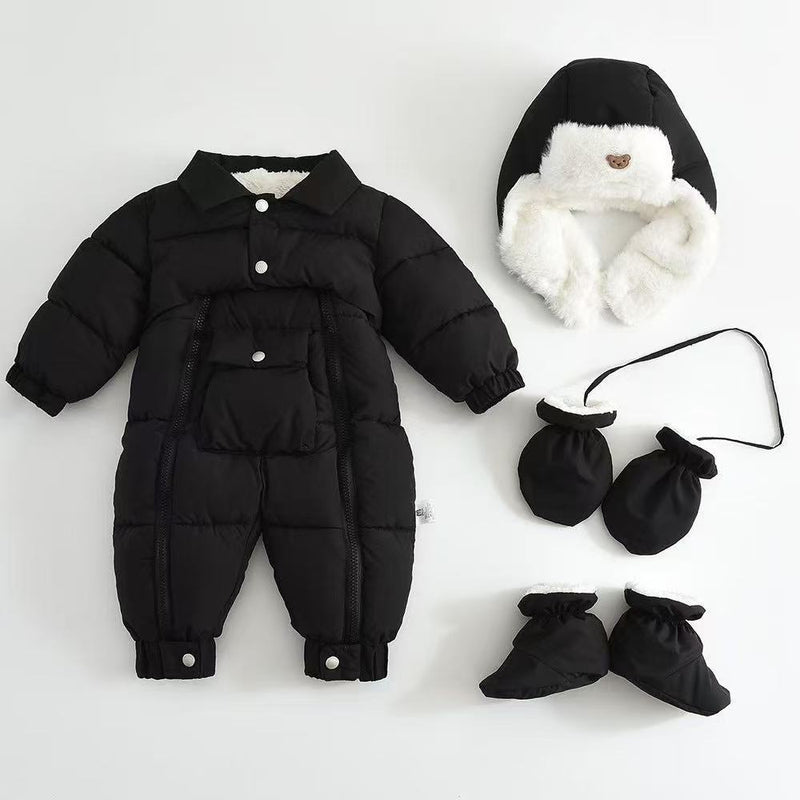 Baby Cotton-padded Thicken Crawler Suit Baby Children Romper