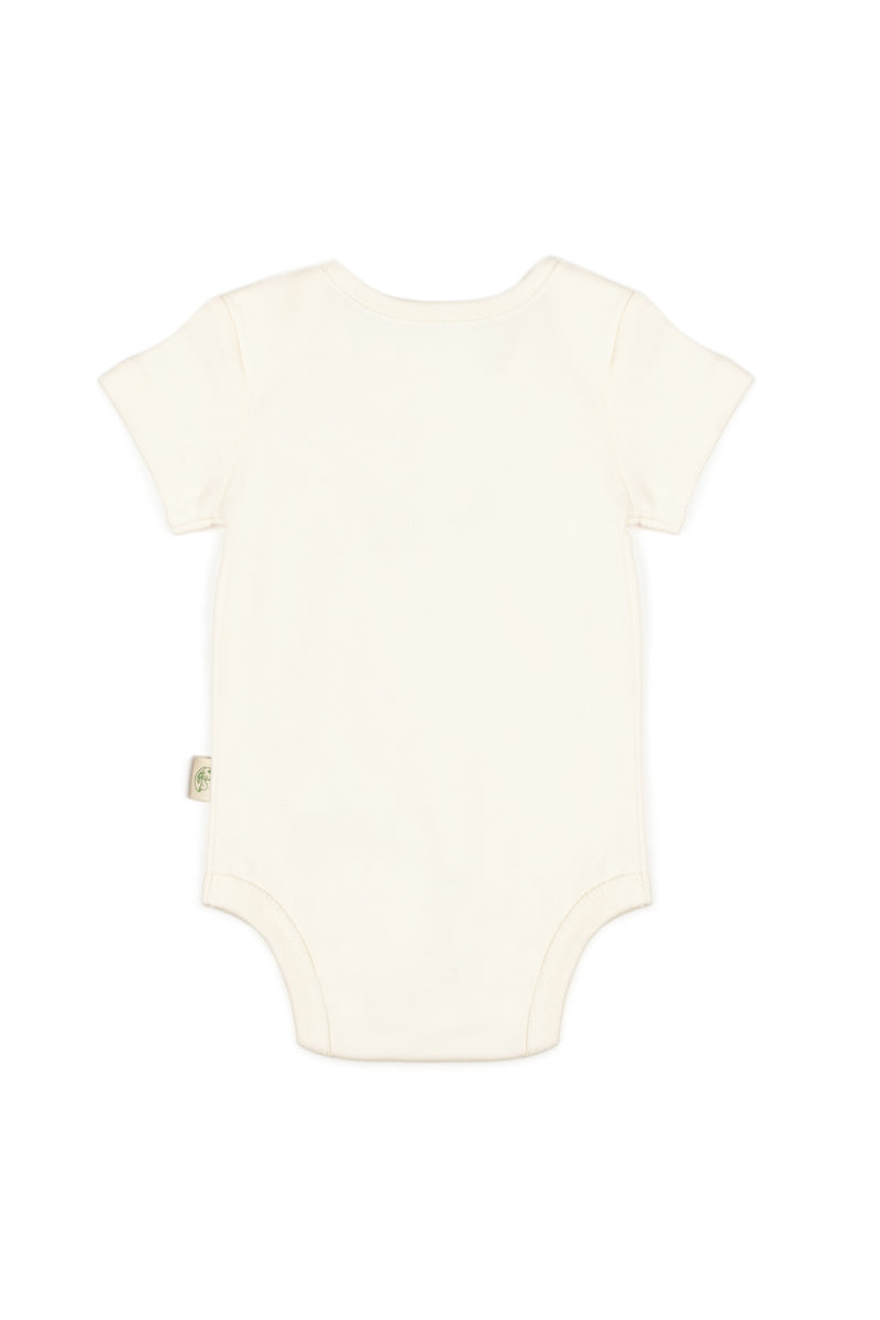 Ecru Bunny Short Sleeve Bodysuit