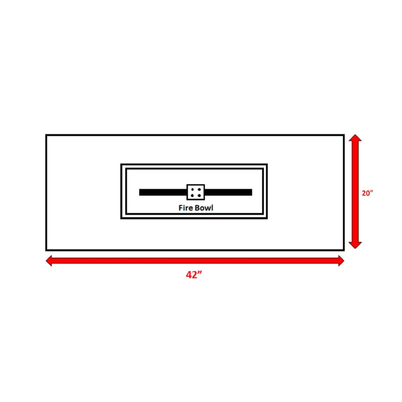 Reinforced - Propane Outdoor Fire Pit Table