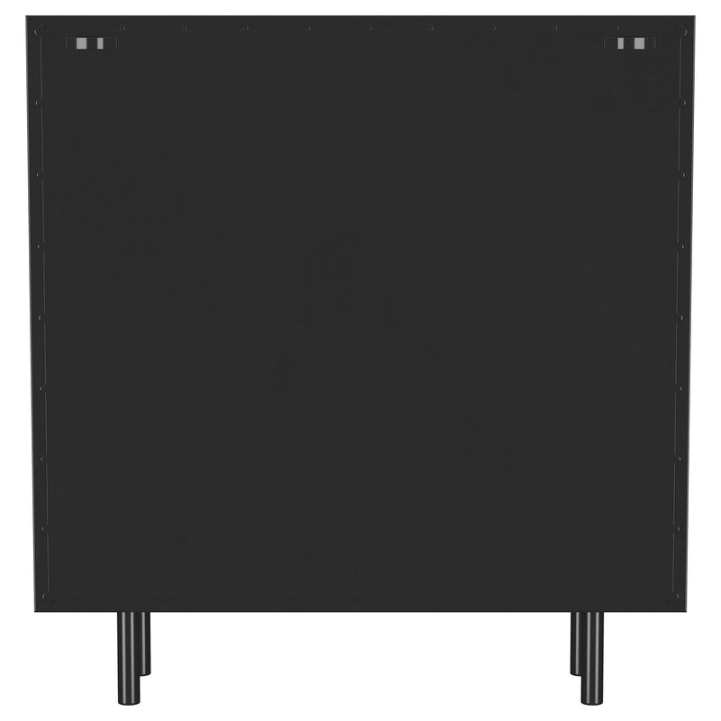 Dalia 2-door Accent Storage Cabinet with Shelving Black