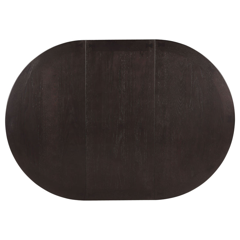 Lavon 5-piece Oval Extension Leaf Dining Set Espresso