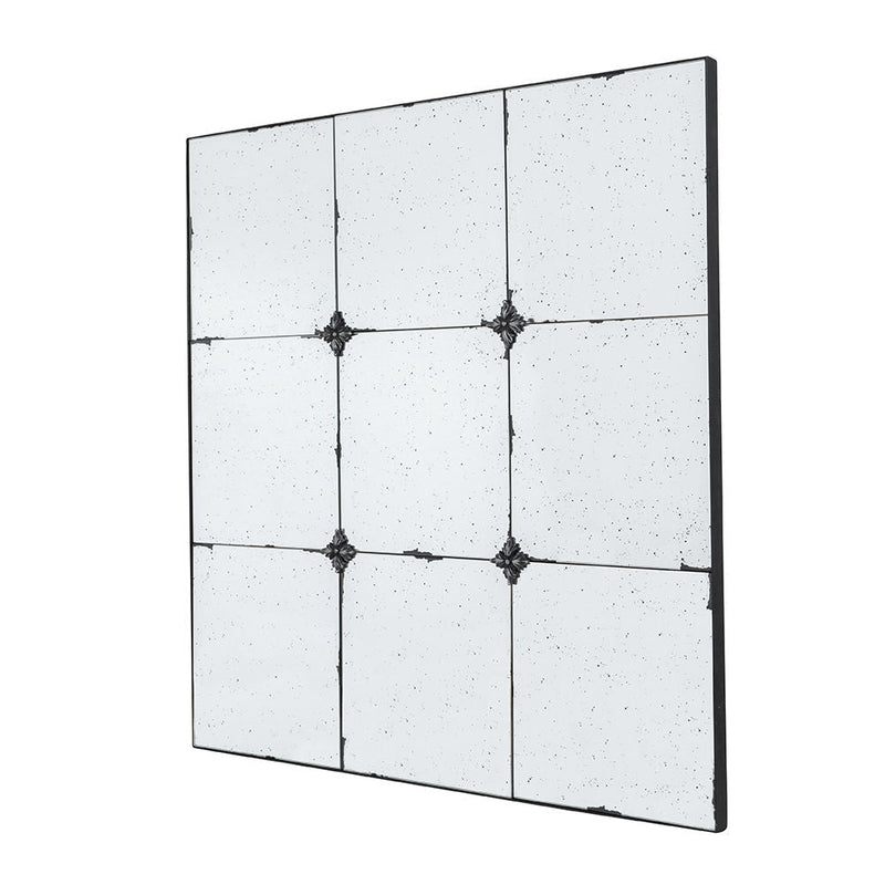 Traditional Decor Style Antique Glass Panel Mirror, Wall Mirror For Bathroom Entryway Console Lean Against Wall