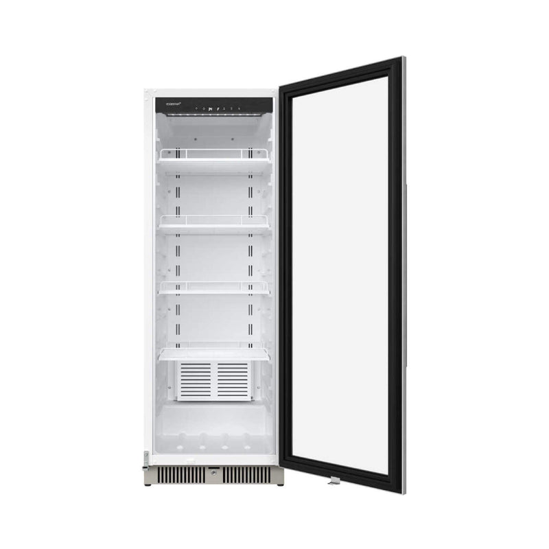 Edgestar 10.1 Cubic Feet Commercial Beverage Merchandiser With Temperature Alarm and Reversible Door, 22" [VBM101SS] (SAK45983)