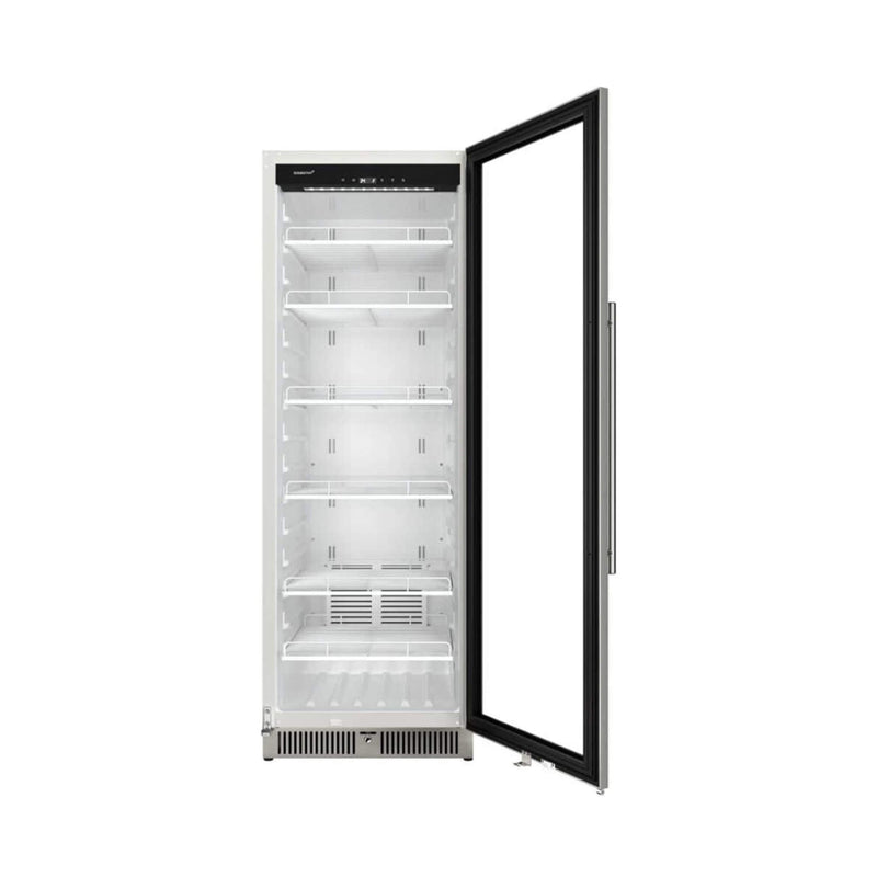 Edgestar 24-Inch 13.7 Cubic Feet Commercial Beverage Merchandiser With Temperature Alarm And Reversible Door [VBM131SS] (SAK62395)