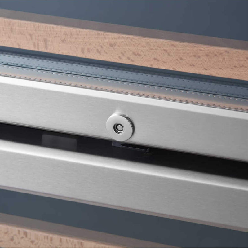 Edgestar 142 Bottle Built-In Dual Zone Double Door Wine Cooler With Door Lock, 24" [CWR1553DD] (SAK30742)