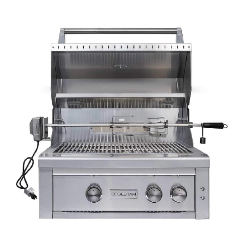 Edgestar 60K BTU 30" Natural Gas Built-In Grill With Lighted Grill Area And Double Access Doors (SAK82568)