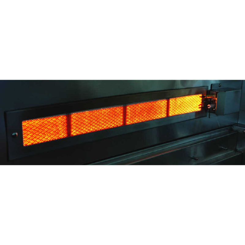 Edgestar 89K BTU 36" Liquid Propane Freestanding LED Lighting Grill Cart With Rotisserie (SAK85914)