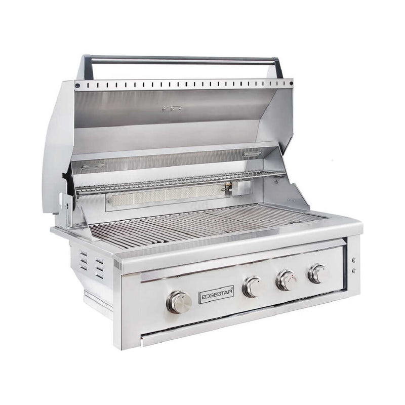 Edgestar 89K BTU 36" Natural Gas Freestanding Grill Cart With Lighting Knobs & Rotisserie (SAK12573)