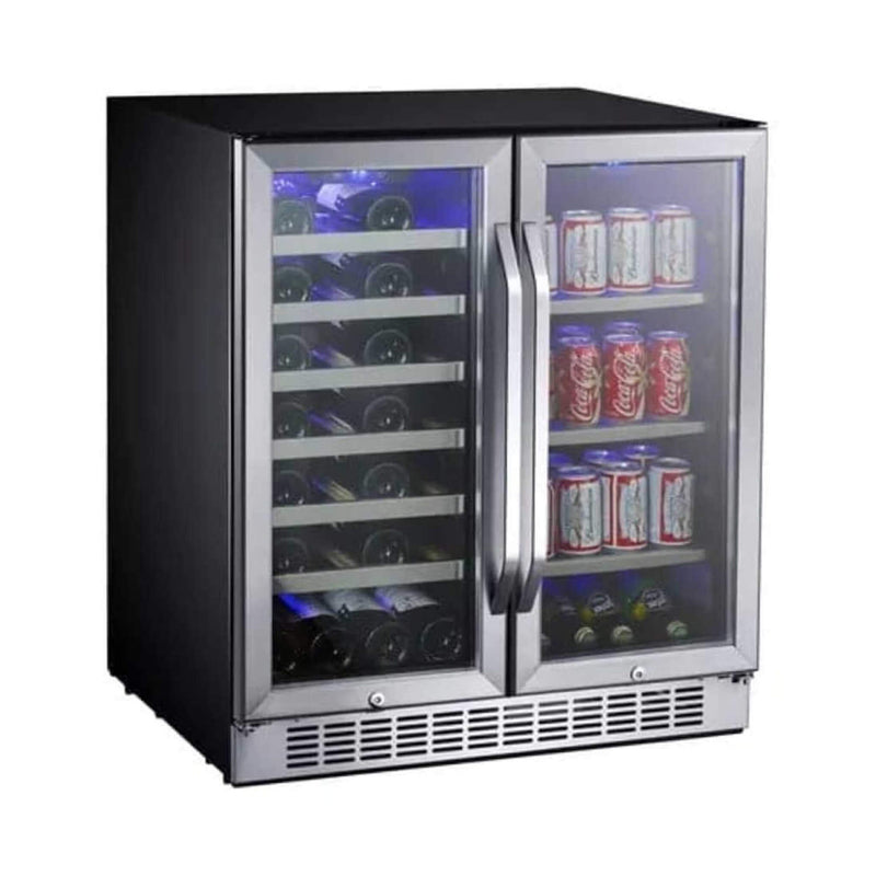 Edgestar 30" Wide 28 Bottle Built In Dual Zone Beverage Center With 86 Can Capacity (SAK35972)