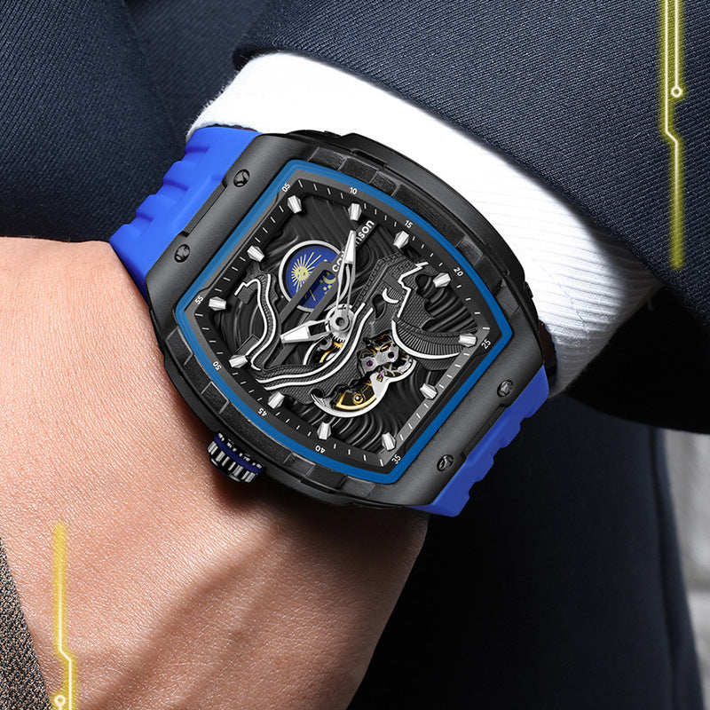 Men's Luminous Waterproof Skeleton Watch