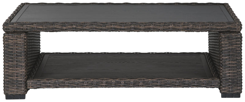 Grasson Lane - Rectangular Cocktail Table - Brown
