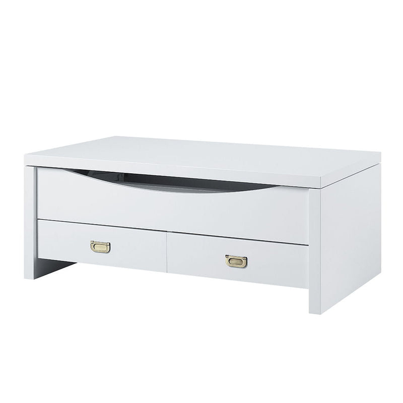 Ramiel - Coffee Table With Lift Top - High Gloss White
