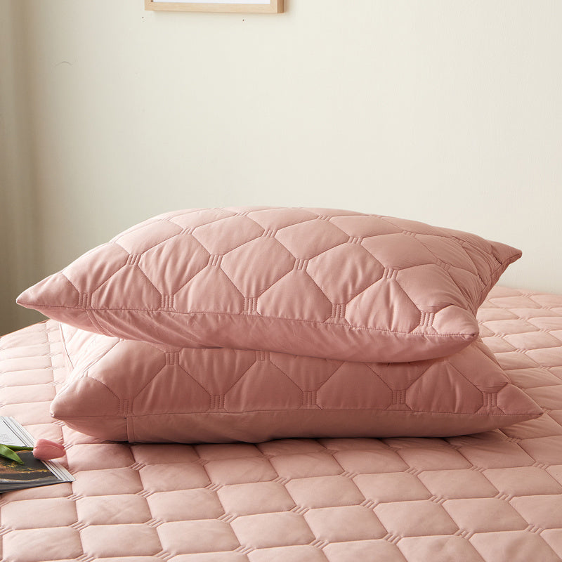 Pure Cotton Quilted Pillow Protective Cover