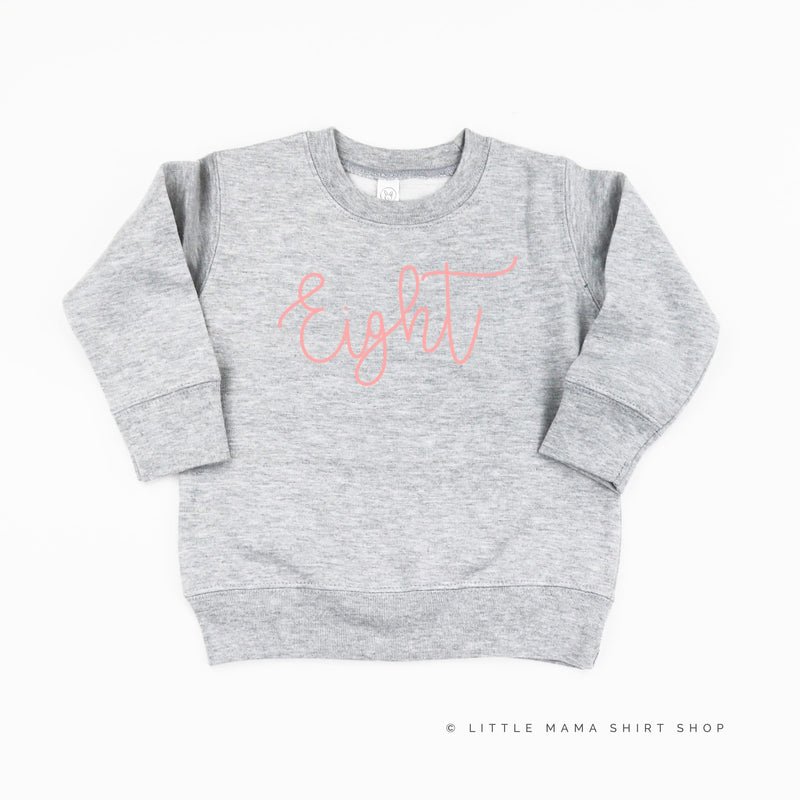BIRTHDAY NUMBER - NEW CURSIVE - Child Sweater