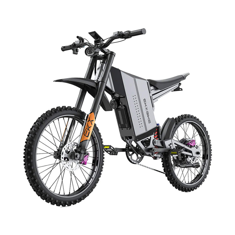 EKX GTS 8000W 72V/30AH Premium Electric High-Strength Steel Pipe Off-Road Mountain Dirt Bike (SAK31684)
