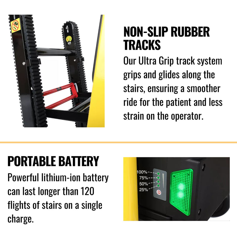 Heavy-Duty Electric Motorized Handicap Elderly EMS Home Stair Climbing Wheelchair Lift, 350LBS [FDA Approved] (SAK54615)