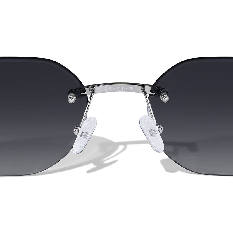 Emil 54mm Rimless Sunglasses | Black