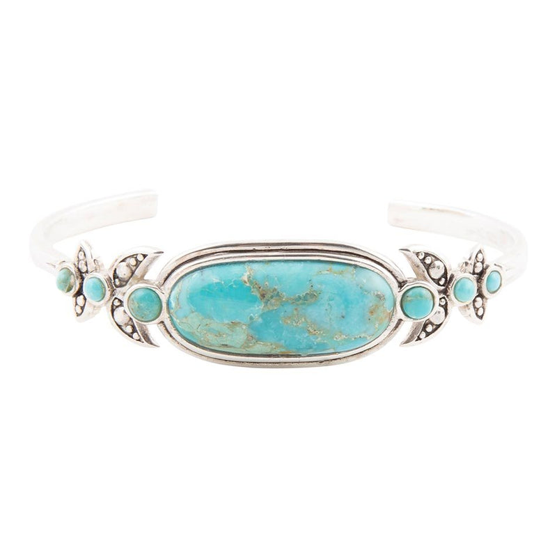 Emile Blue Turquoise Sterling Silver Cuff Bracelet